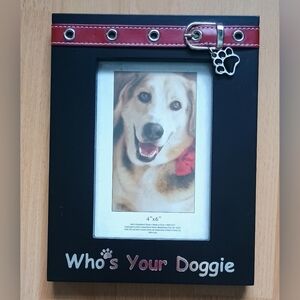 Black and Red Dog Picture Frame